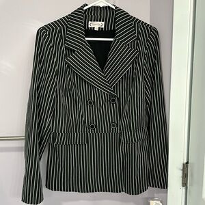 Nanette Lenore black & white stripe blazer size 8 new with tags